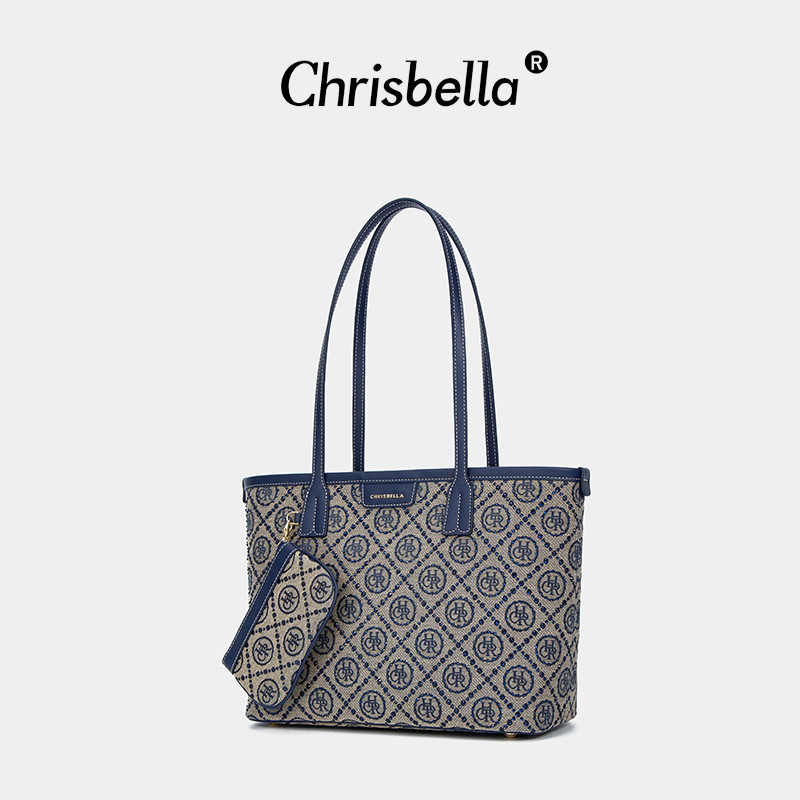2025 Jacquard star diamond tote bag