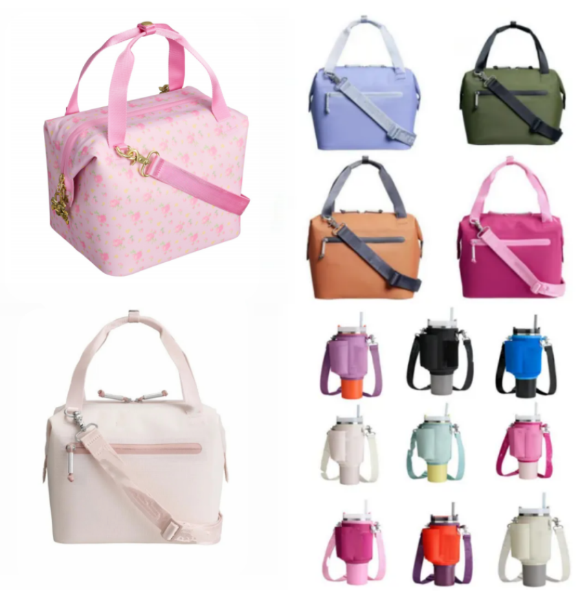Ship From US All Day Julienne Mini Soft Lunch Bag Box 10-Can Recycled Polyester 12-Hour Cooling Travel Cooler Bags Isothermic Bags Ice Packs