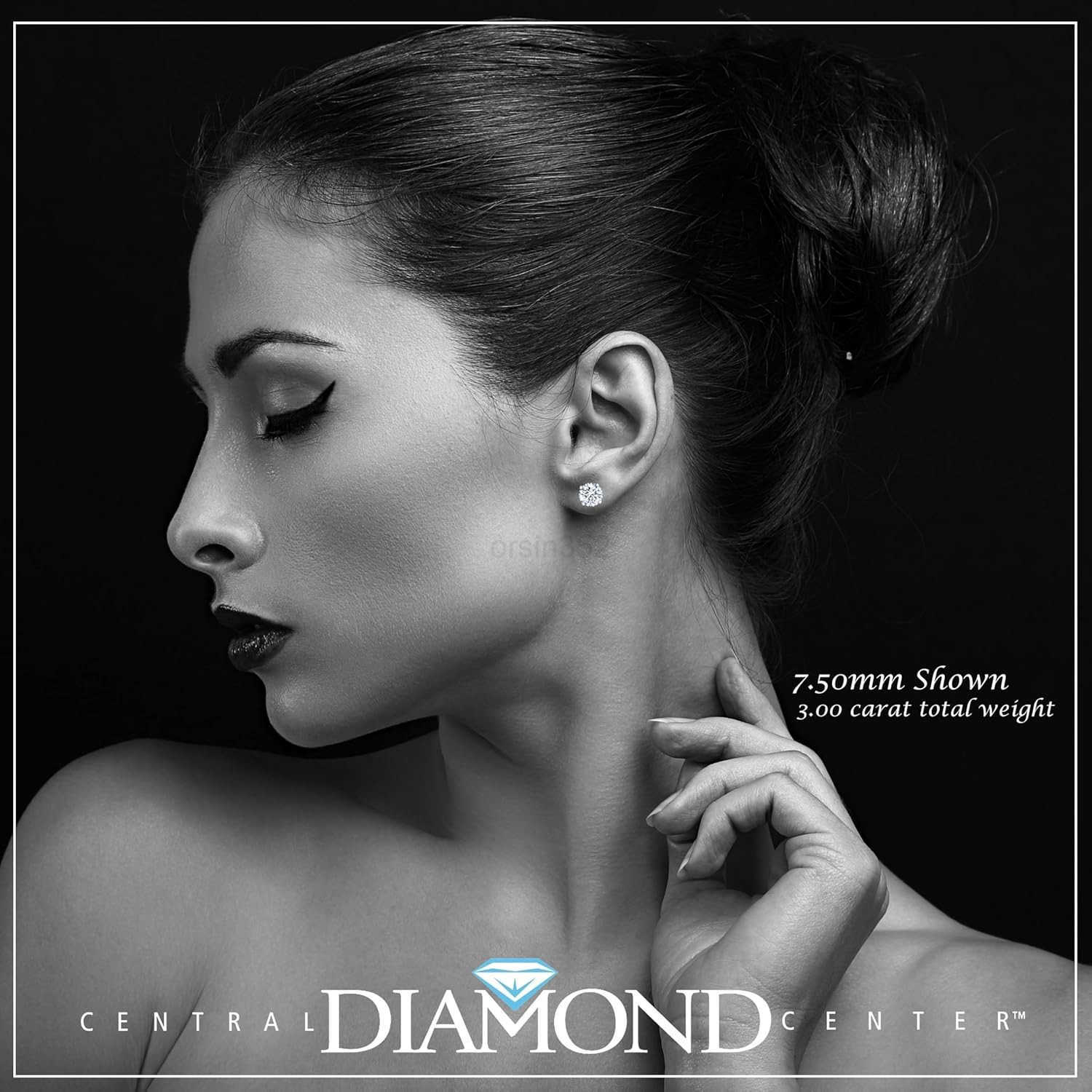 14K Solid Gold Post Silver Simulated Diamond Stud Earringscubic zirconia earrings studs 30ct to 800ctW250909