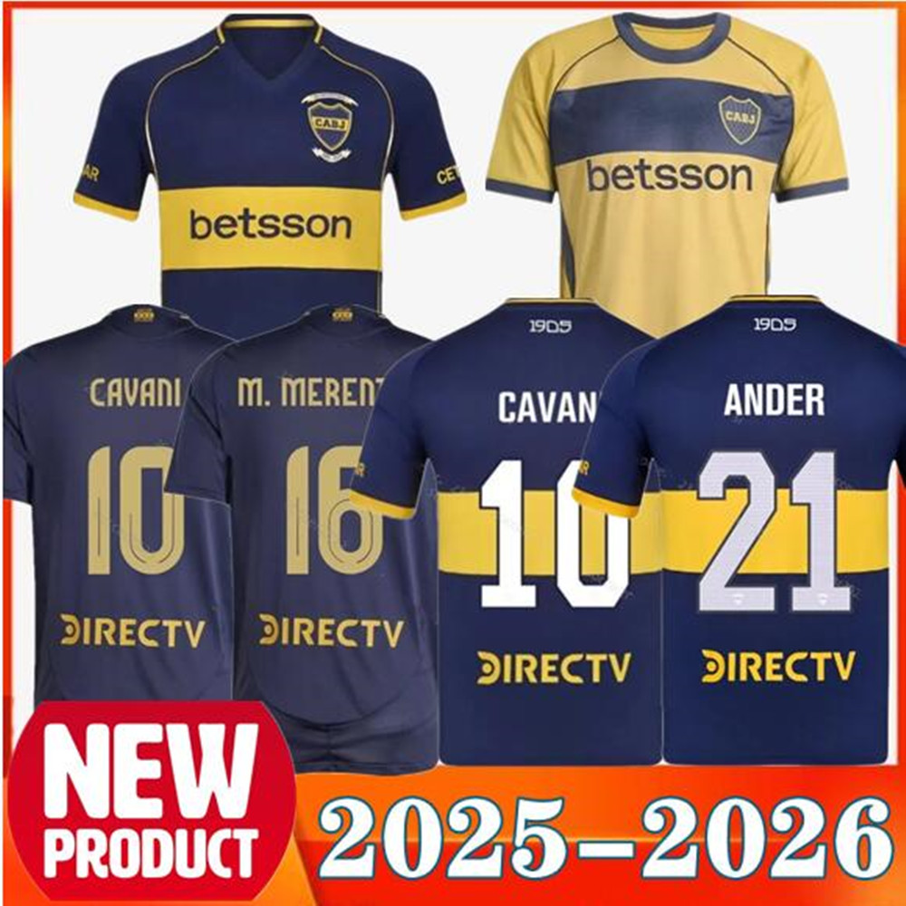 25 26 Boca Juniors Fans Player soccer Jerseys CAVANI VILLA SALVIO Men kids Benedetto Salvio camisa de futebol football shirt TEVEZ CARLITOS MARCOS ROJO VAZQUEZ