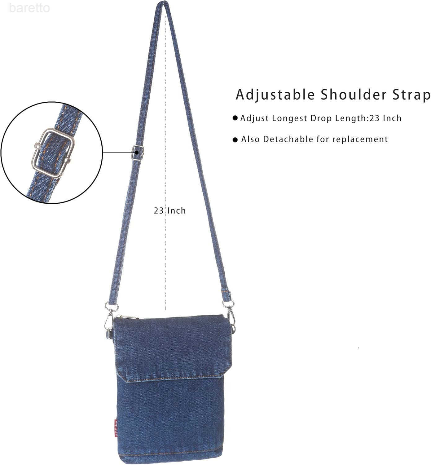 Small Denim Purse Blue Jean Purse Shoulder Bag Denim Crossbody Bags for Women Z250909