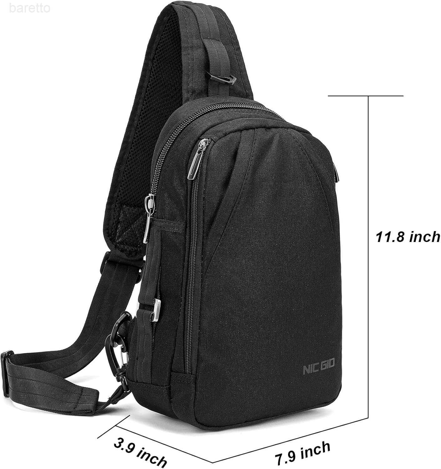 Sling Bags Chest Shoulder Backpack Crossbody Bag One Strap Daypacks Outdoor Travel for Men Women Black010 Z250909