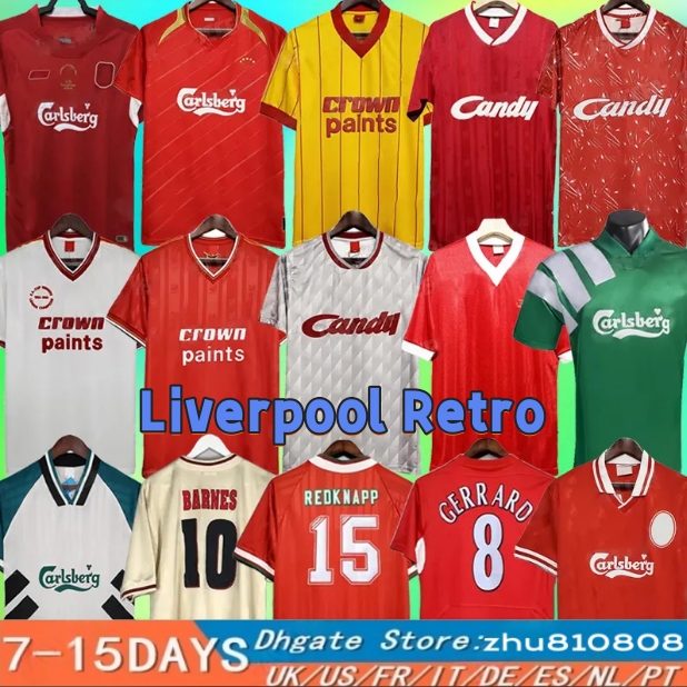 DALGLISH Retro soccer jersey vintage classic Football Shirt Gerrard 2005 RUSH FOWLER BARNES TORRES 85 86 89 91 OWEN 88 89 93 95 00 01 02 04 05 06 07 08 09 10 11
