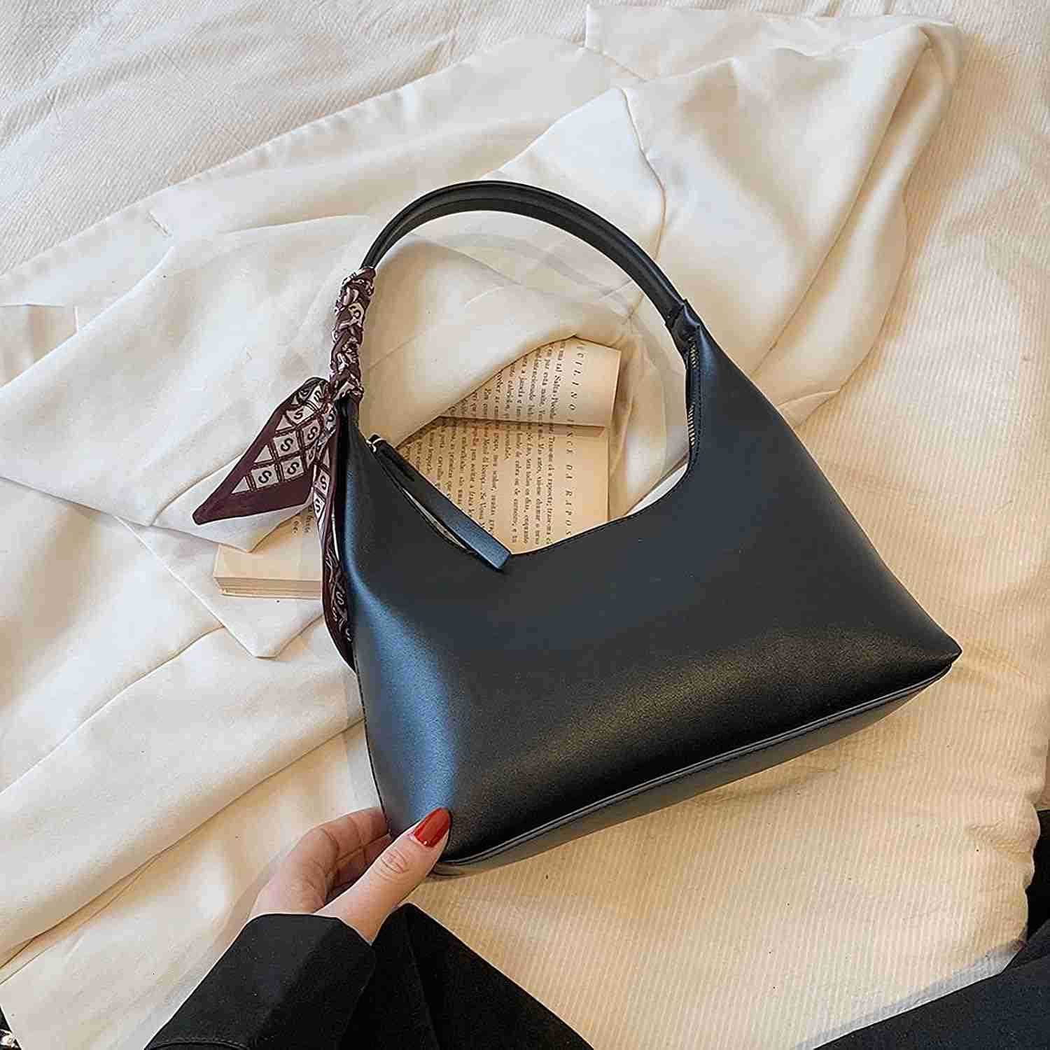 Shoulder Bags for Women Trendy Leather HandbagSmall Clutch Hobo Bag Shoulder Purses With Zipper Closure Z250909