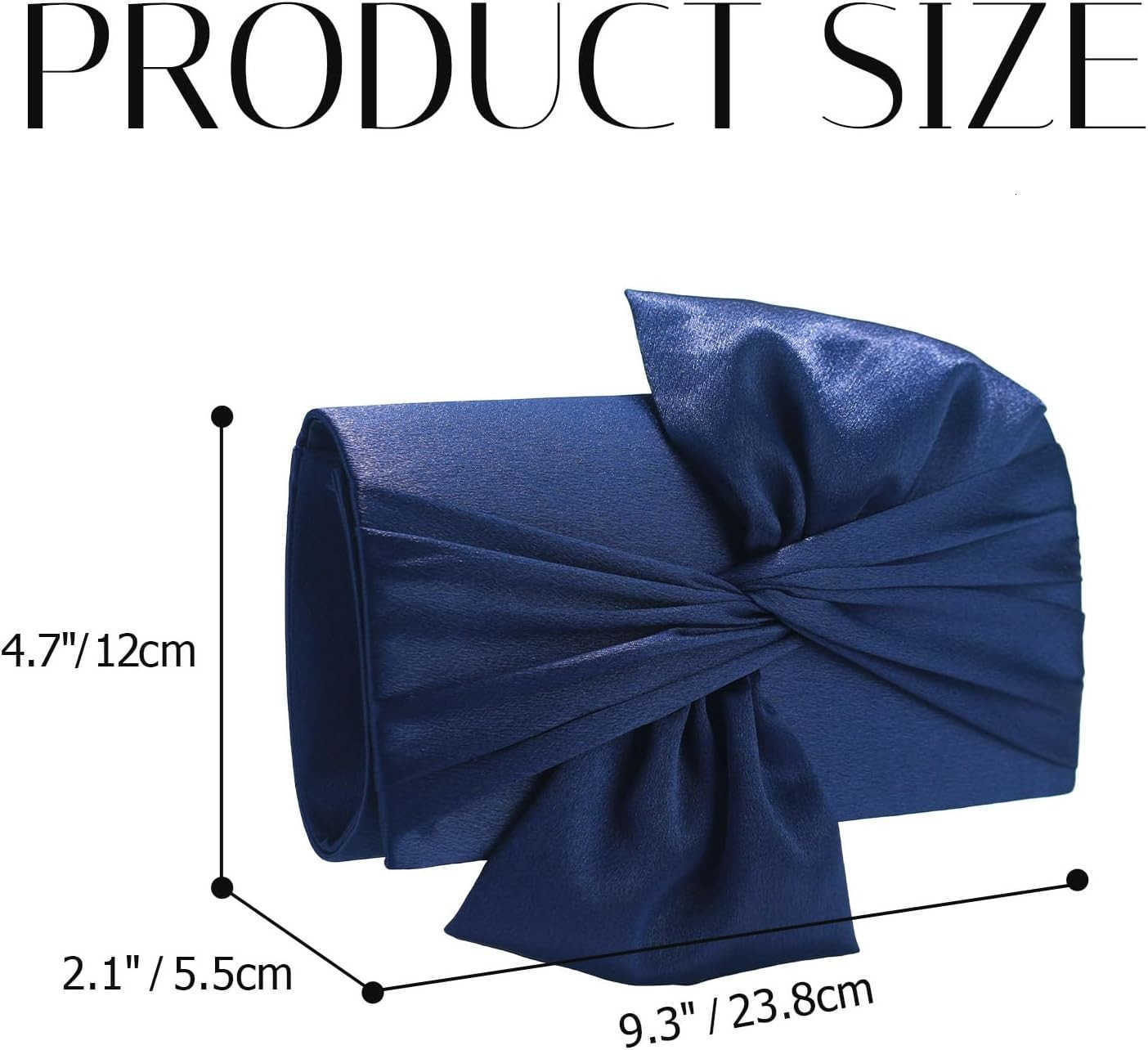 Evening Bag Bow Flap Clutch Purse for WomenElegant Clutch Handbag for FormalPartyPromWedding Z25909