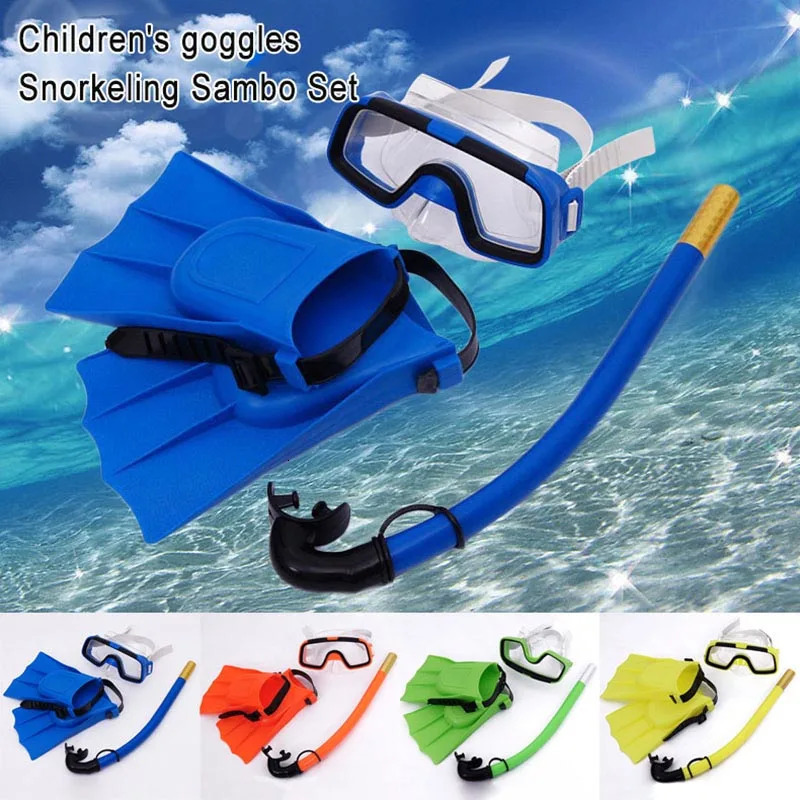 Children Diving Mask Set AntiFog Swimming Goggle Masks Snorkel Fins Kit for Kids Boys Girls Snorkeling Gear Anti Fog Underwater 250908