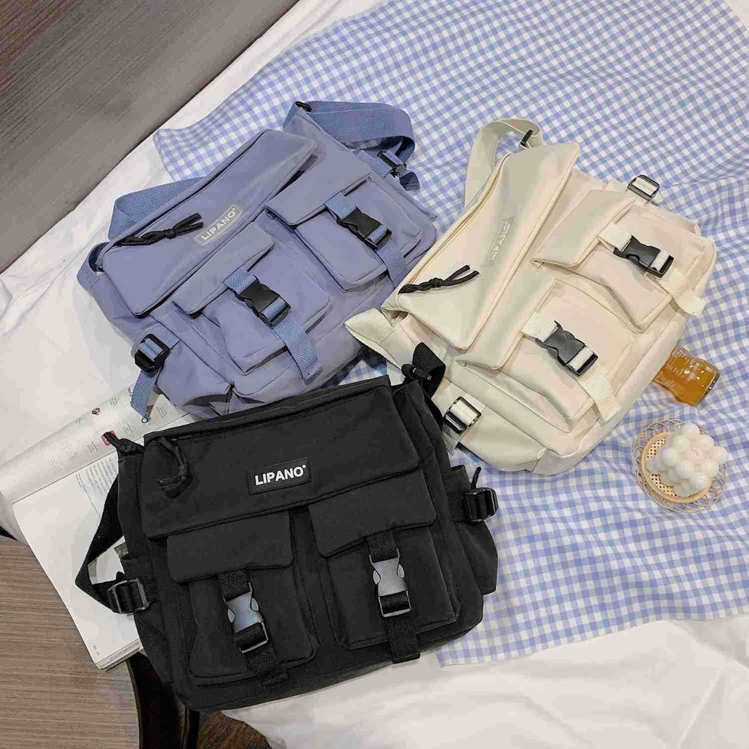 Shoulder Messenger Bag Casual StyleFashion Crossbody Polyester BagClassic Simple for Daily outingsMen Women Z250909