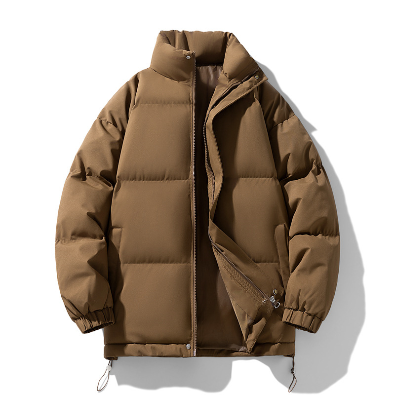Free shipping designer classic solid color cotton jacket for men and women new autumn and winter fashion loose and thick casual couple cotton jacket