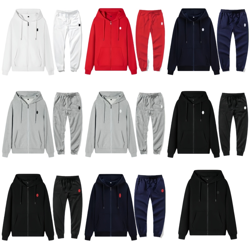 polo Tracksuits Sportswear Set Winter Pony Embroidery Tracksuit Polo Hoodies Cardigan Zipper Jacket Pony Pants 2-Piece Sets 97A