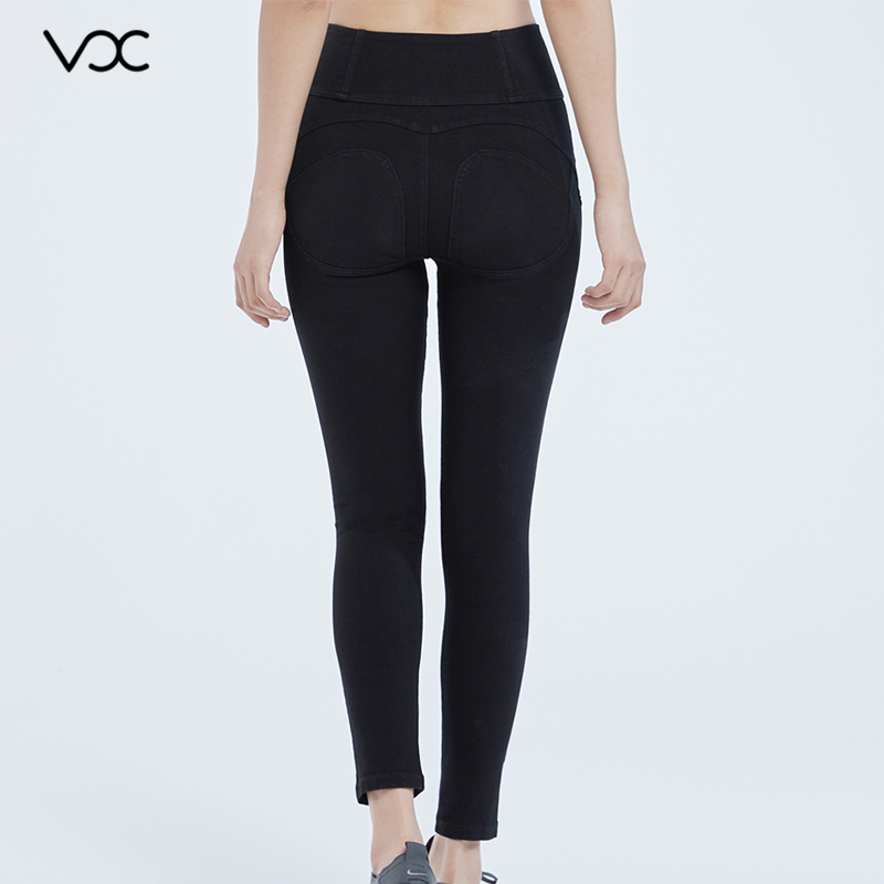Women's leggings Curved waist and hip parting line, trimming the body curves