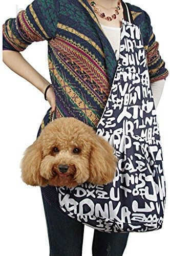 Dog Puppy Cat Carrier Bag Oxford Cloth Sling Dog Doggy Cat Carrier Single Shoulder BagSmallBlack Z250909