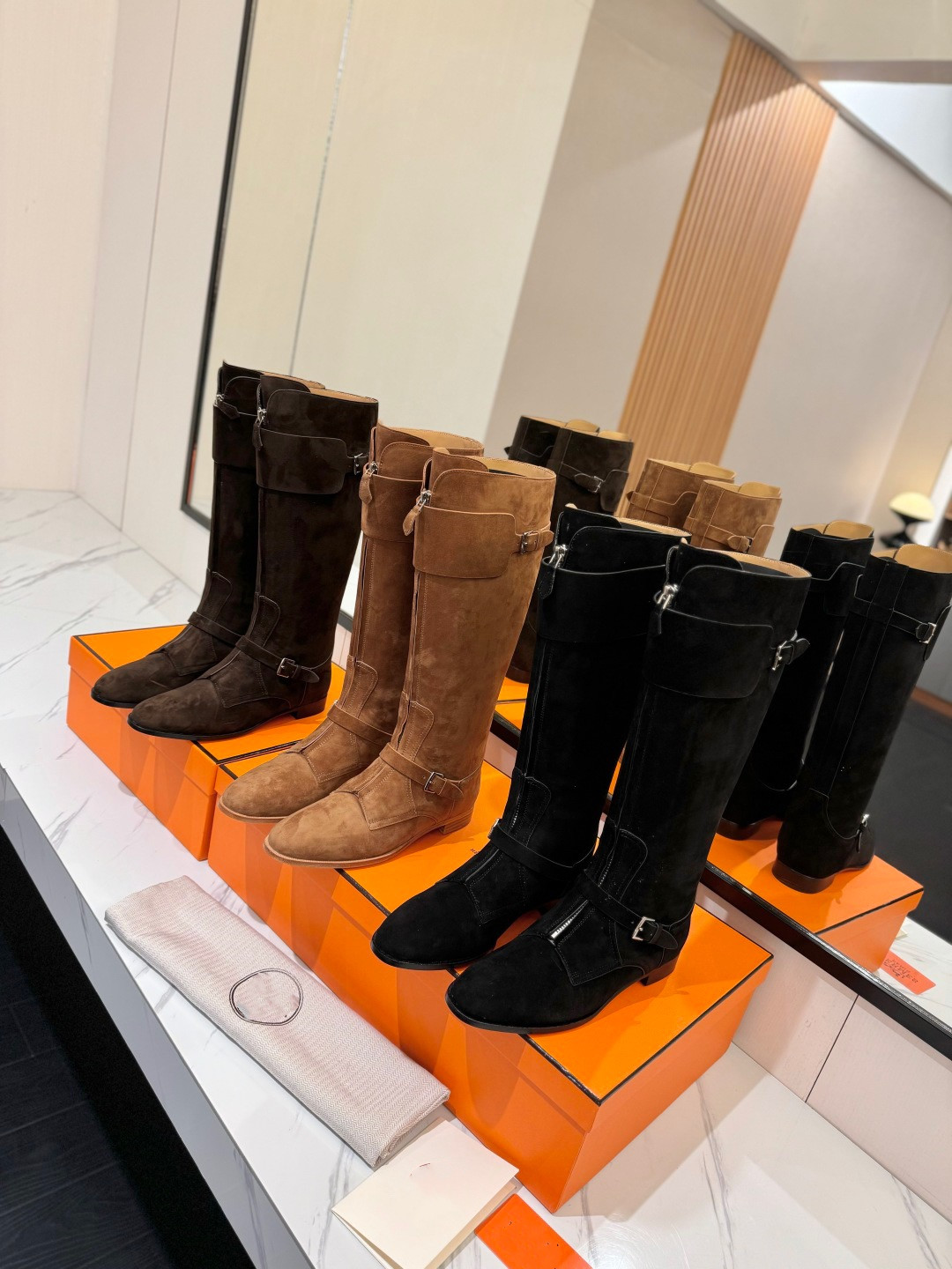 Top quality Fashion Women Tie up Buckles Martin Long Boots Comfort Genuine Leather Suede Suede Women Tall Boots Knight Over Knee Boots H3 free shipping