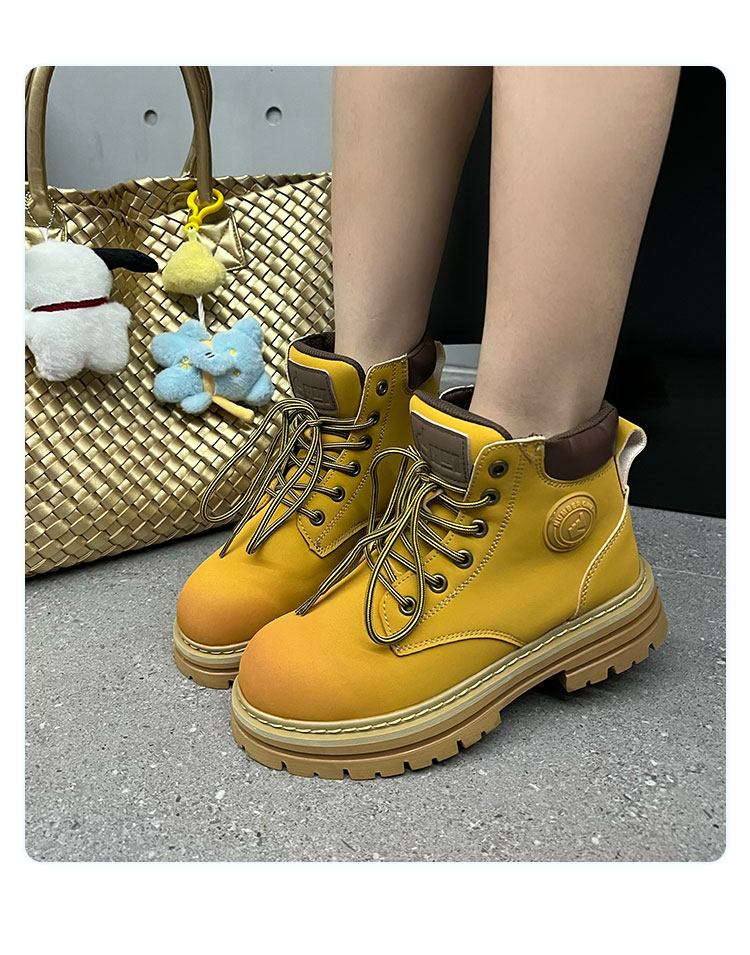 free shipping designer shoes Martin Boots Women's 2025 New Retro Trendy Thick soled Tall Casual Boots