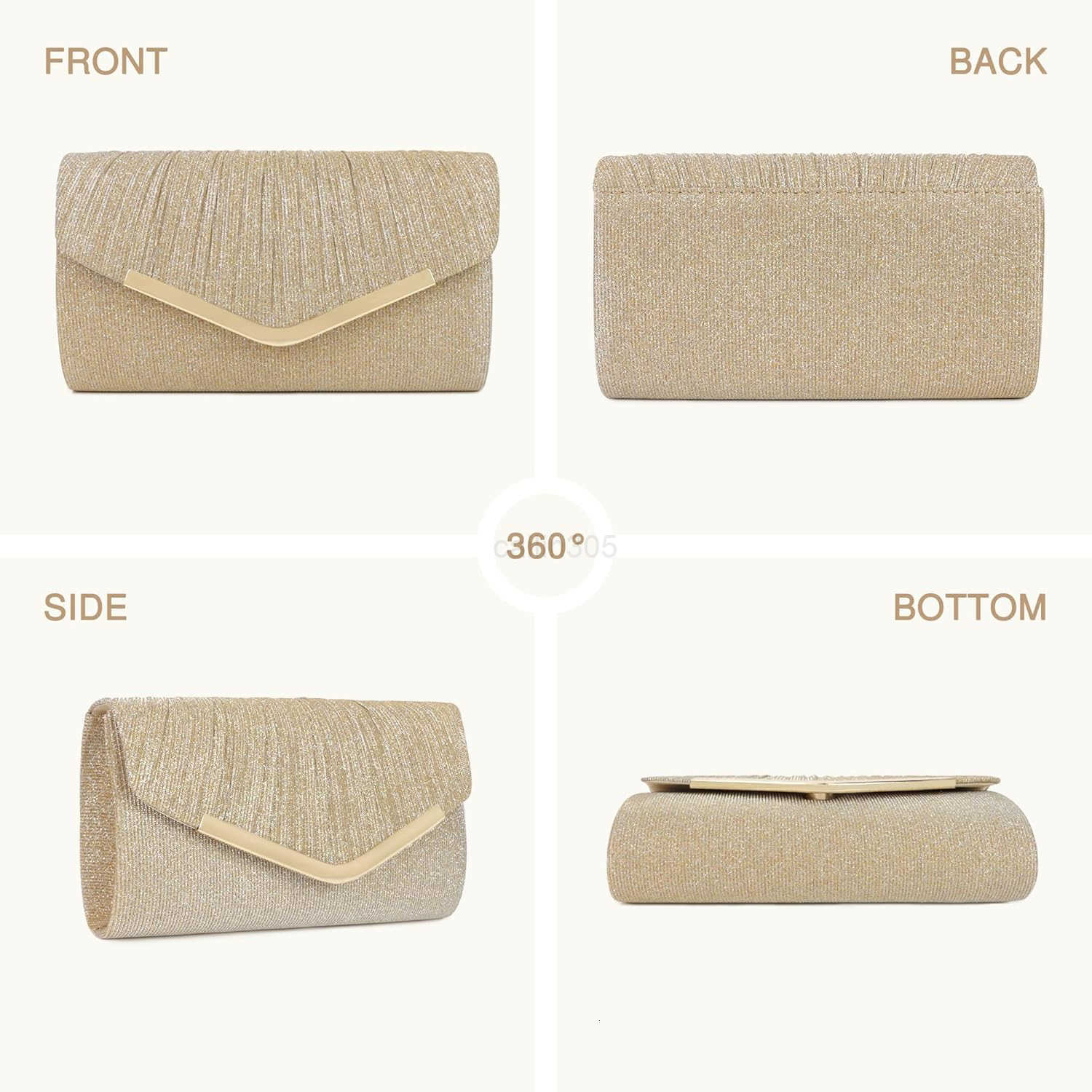 Purses for Women Evening Envelope Bag Crossbody Shoulder Handbags for Formal Wedding Party Cocktail Prom Z25909