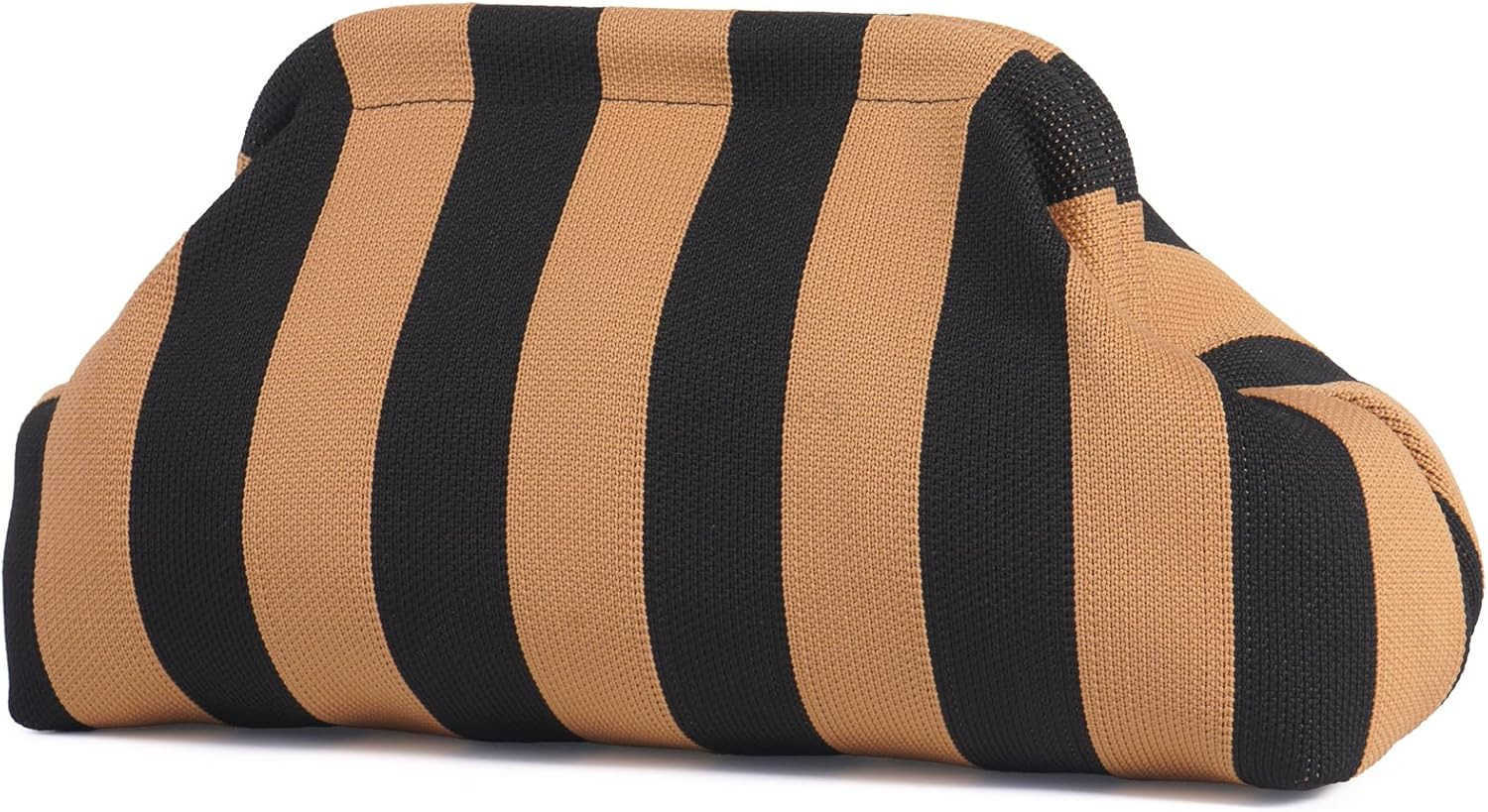 Clutch Purses for WomanSummer Beach Purse for Vacation Woven Striped Dumpling BagCrochet Evening Handbag Z25909