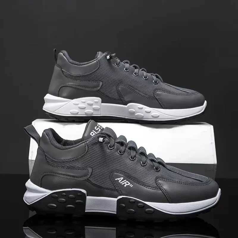 Thick Sole Mens Sneakers Fashion Man Shoe Versatile Vulcanized Shoe Lace Up Outdoor Running Shoes Antislip Zapatillas De Hombre L250908