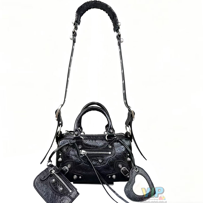 9A Premium Boston Duffle Le cagole Handle Motorcycle Pouch Mirror Bowling Shoulder Bag Dumplings Handbags Women lady luxury Designer Purse Genuine leather vintage