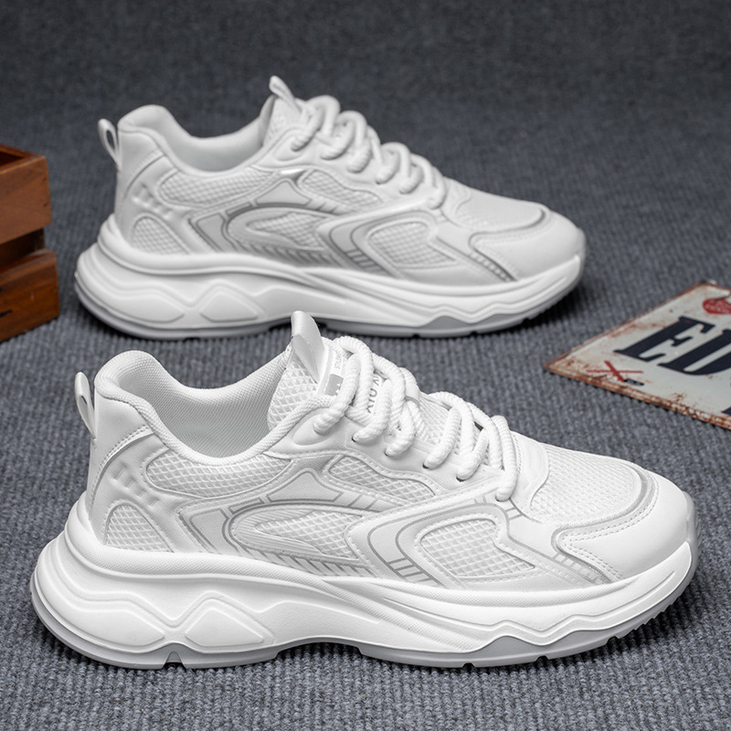 Free Shipping 2025 Summer New Men's Breathable Mesh Shoes Lightweight Running Walking Shoes Casual Dad Sneakers