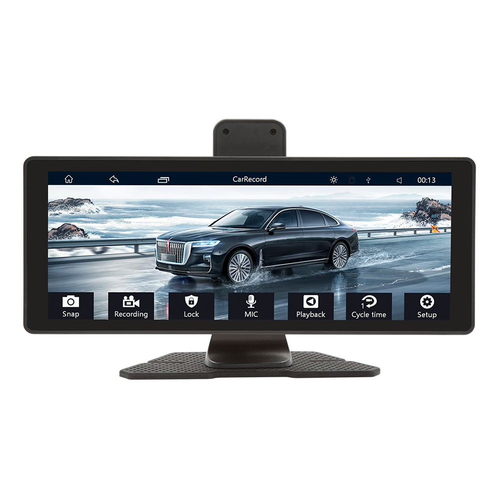 10 inch Wireless CarPlay Android Auto Touch Screen, Plug & Play 720P IPS HD Car Monitor Interior Accessories WiFi BT Universal Fit for Cars KOWANKIT X