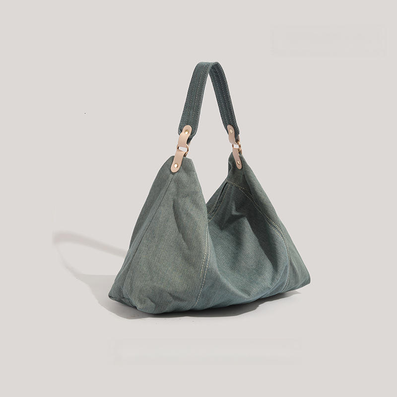 Women's Shoulder Bag Handbag Large Capacity Denim Canvas Bag New Casual design Underarm Commuting Bag 2025 Autumn New Designer Bag