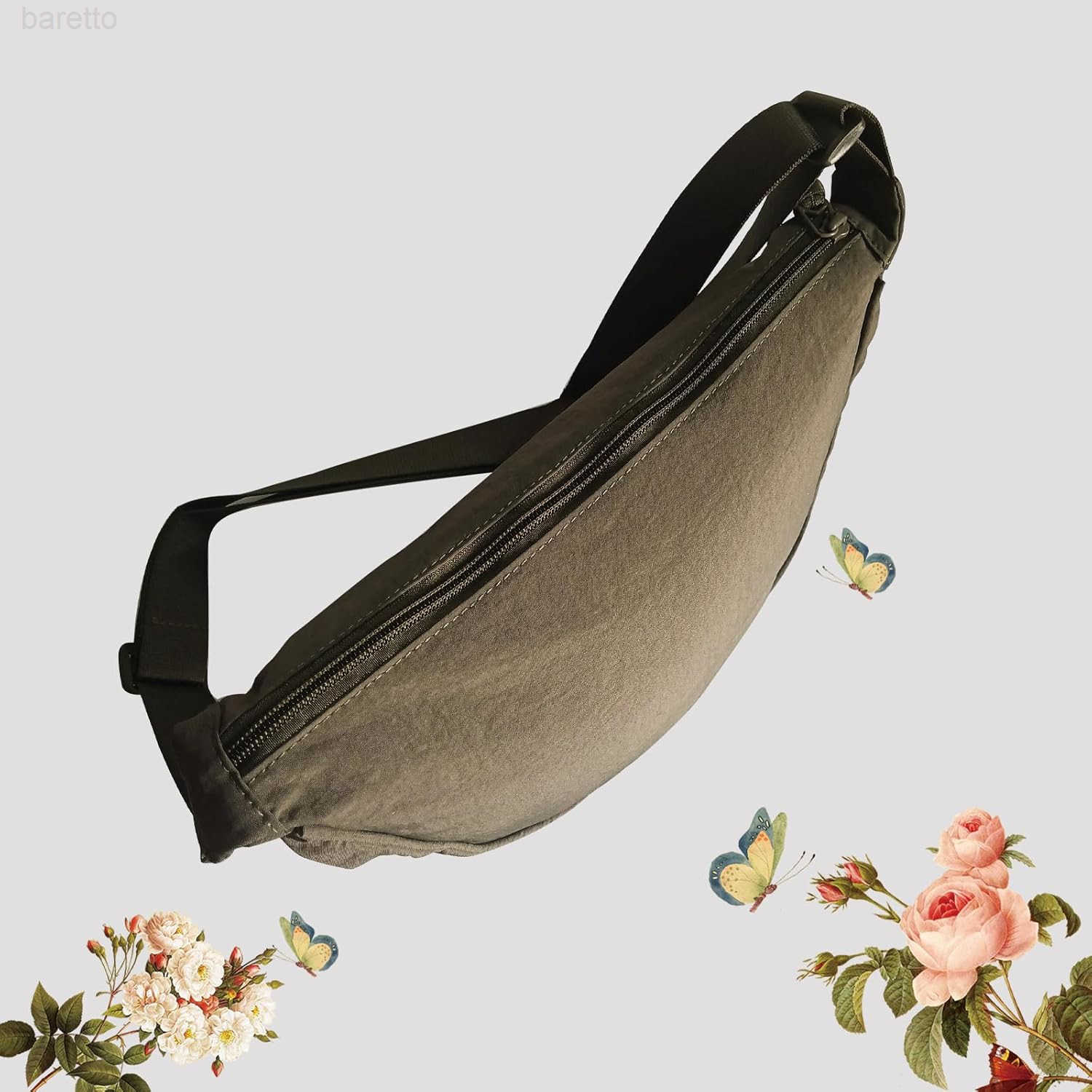 Bag for Women Men Small Nylon Crossbody Lightweight Shoulder Purse Travel Waist Bag Z250910