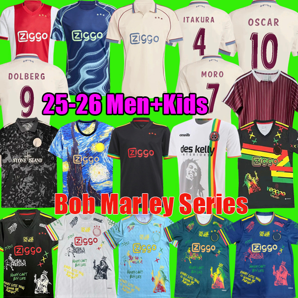 AFC 2025 kit Amsterdam Soccer Jerseys 25 26 ajaax Retro Kits maillot Ajaox football shirts 2025 2026 Kids aajax bob marley St one Isl and uniform