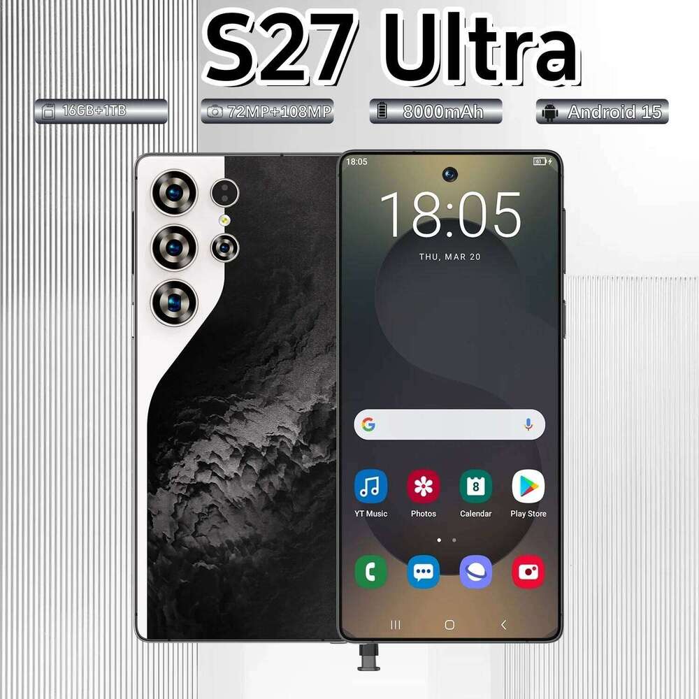 Fashion phone new S27 Ultra built-in pen 4G 3+16 8+256 Android 15 6.75-inch smartphone