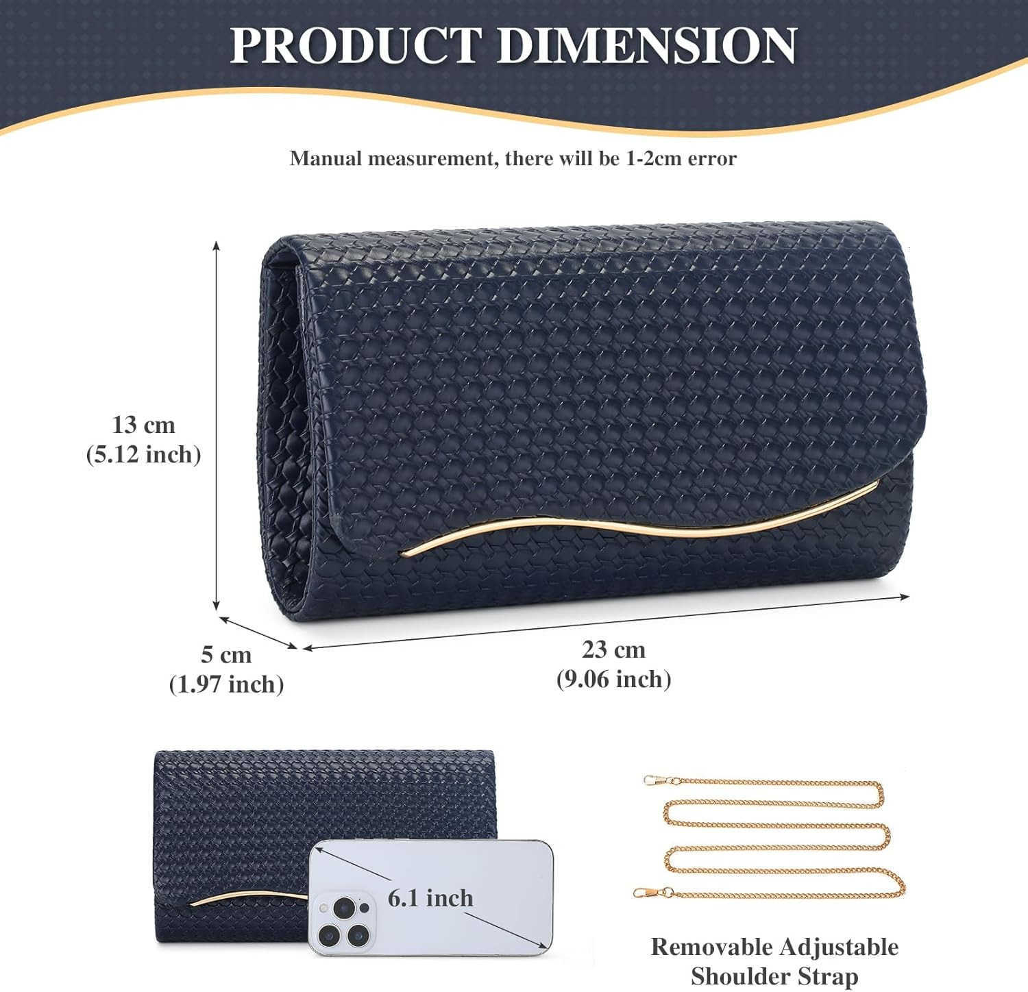 Evening Clutch Purses for Women Woven Formal Evening Bag Vegan Leather Crossbody Shoulder Handbag Envelope Bag Z25909