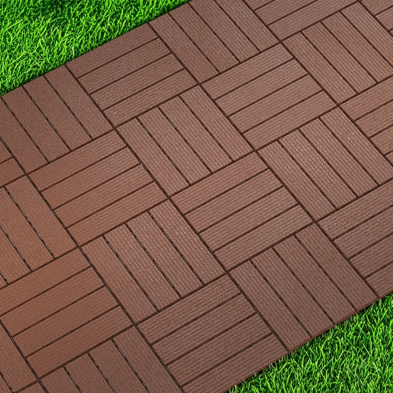 Plastic Floor Tiles Interlocking Deck Tiles, Waterproof Snap Together Flooring for Outdoor Indoor, Anti-Slip Patio Balcony Carpet