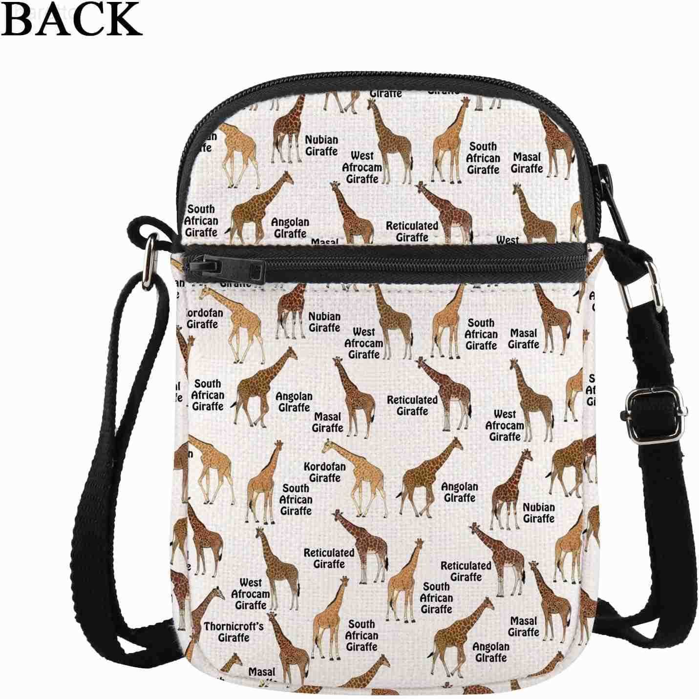 Giraffe Crossbody Bag Giraffes Gifts for Women Animal Lover Gift Funny Messenger Bag Giraffe Lover Gifts Z250909