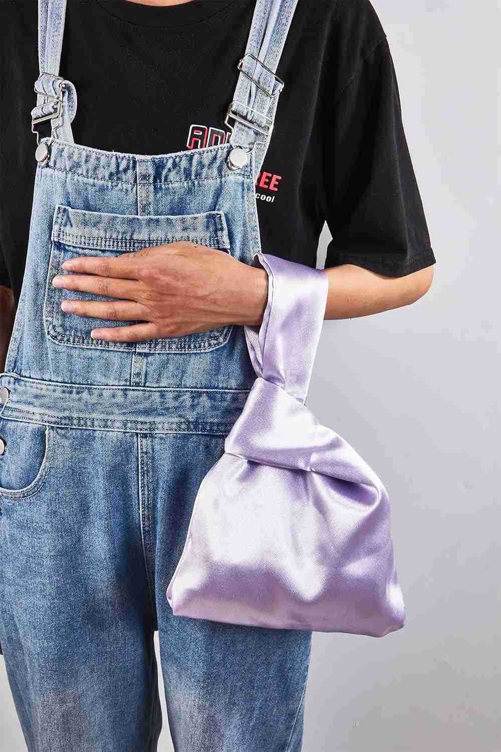 Satin Evening Bag Clutch Handbag Mini Purse Small Wristlets Tote Wedding Party Bags Z25909