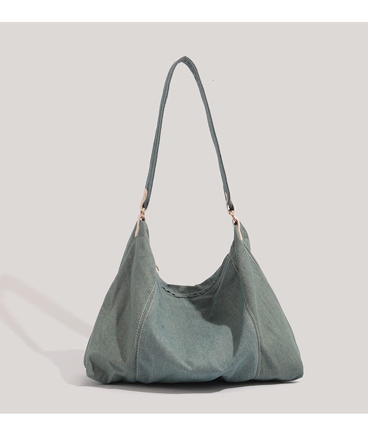 Women's Shoulder Bag Handbag Large Capacity Denim Canvas Bag New Casual design Underarm Commuting Bag 2025 Autumn New Designer Bag