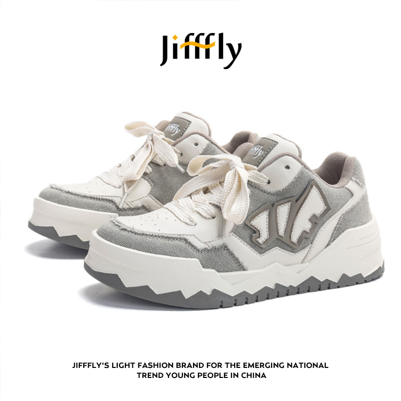 Jifffly free shipping designer shoes men's autumn winter new versatile trendy height increase vintage sports couple versatile comfortable running