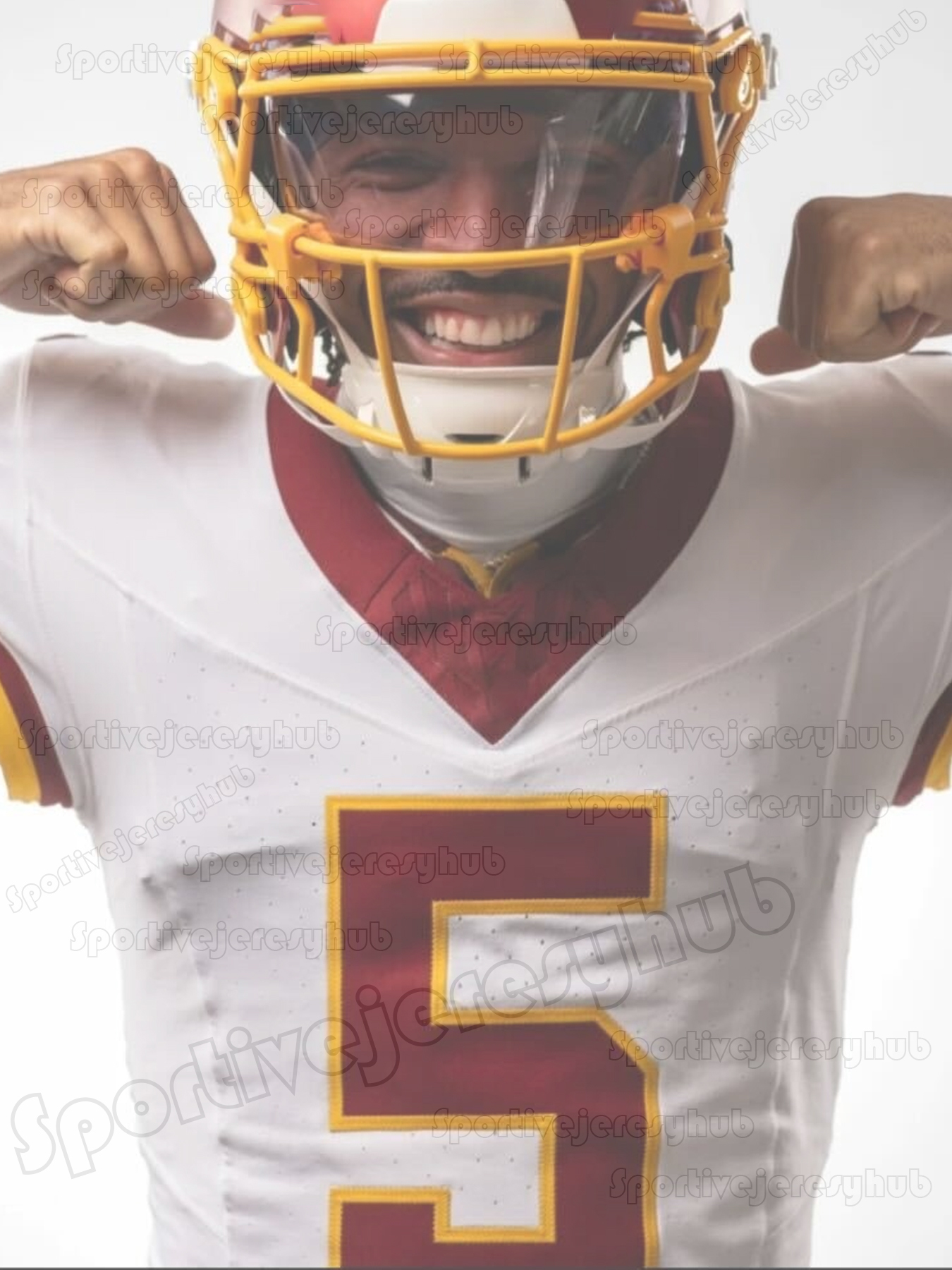 Jayden Daniels 2025 Alternate Football Jersey Terry McLaurin Croskey-Merritt Sainristil Tayloy Frankie Luvu Wagner Samuel Williams Custom Stitched Bre