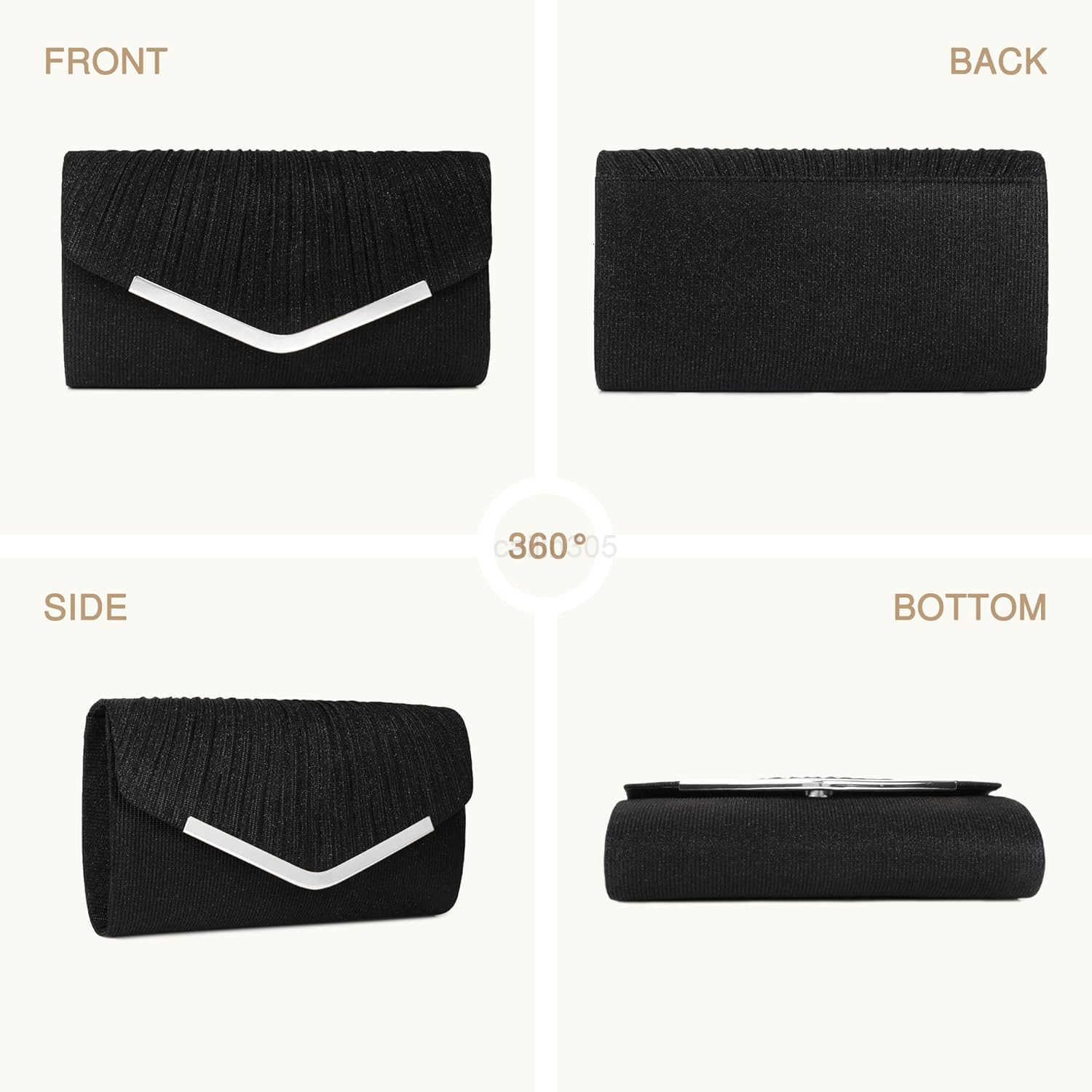 Purses for Women Evening Envelope Bag Crossbody Shoulder Handbags for Formal Wedding Party Cocktail Prom Z25909