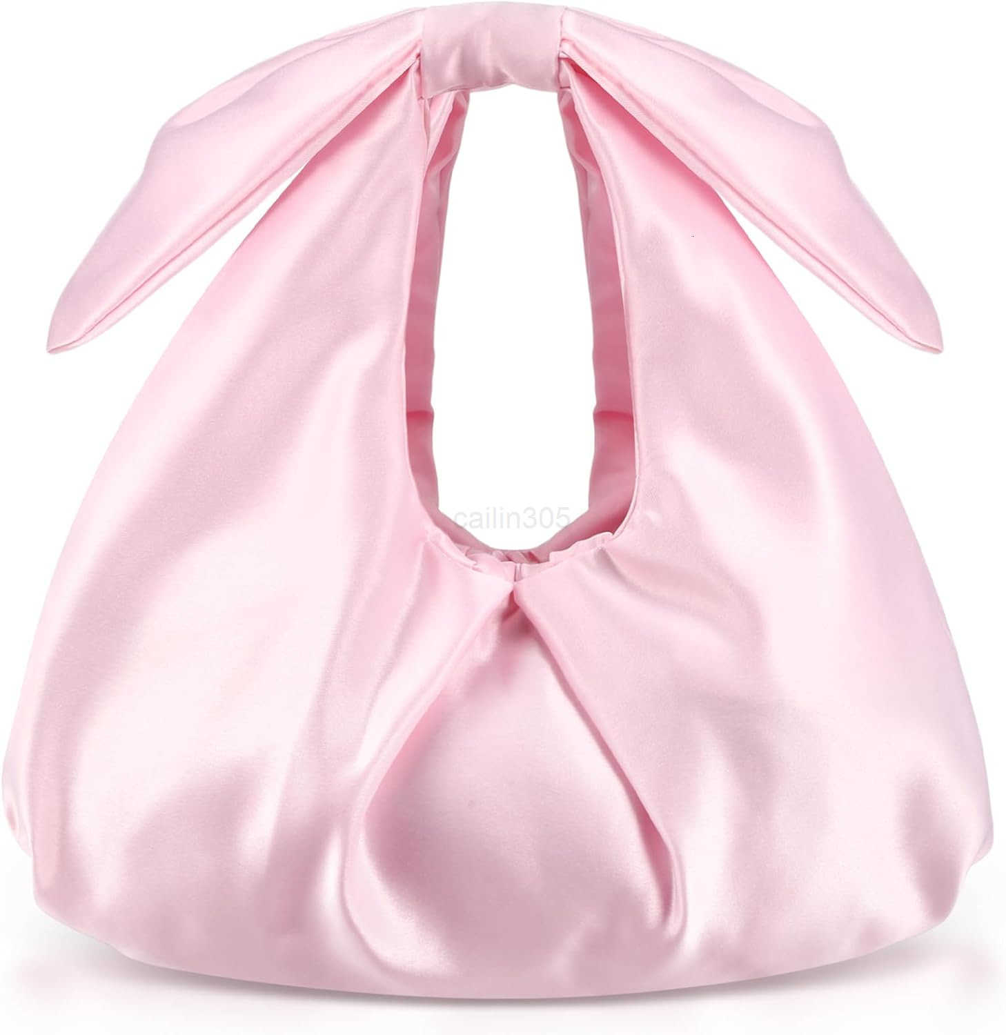 Purse for Women Bow Evening Bag Ruched Satin Handbag Top Handle Purse for Wedding Bachelor Bridesmaid Gifts Z25909