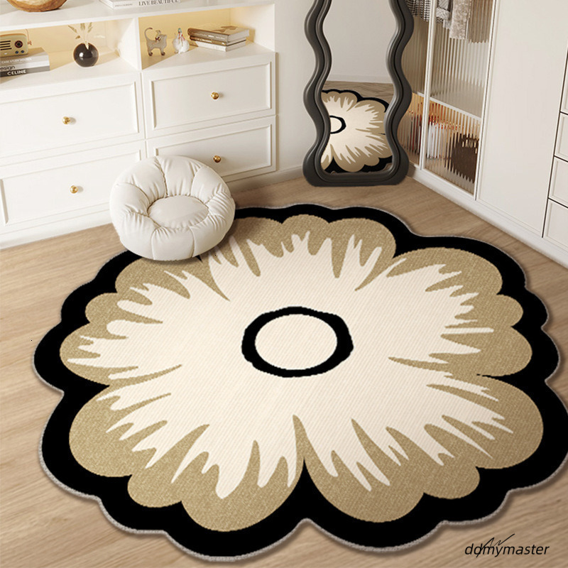 Irregular Living Room Carpet Makeup Table Highend Bedroom Dressing Cloakroom Chair Stool Bedside Round Floor Mat W250711
