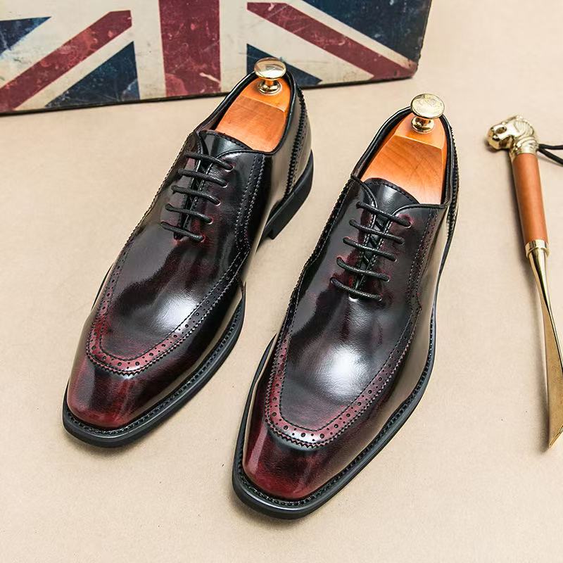 New Leather Casual New Brand Black Formal Dress Designer Men Loafers Breathable Slip high quality On Driving Shoes