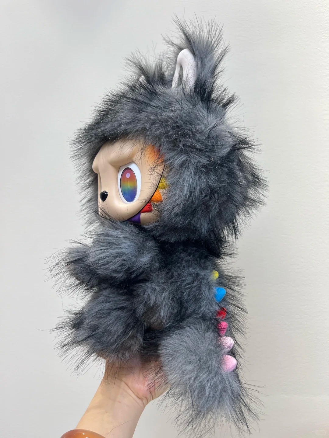 Large 38CM 24D Real Eyeball Plush Cotton Body Vinyl Face Fabric Fashion Doll with Big Business Card