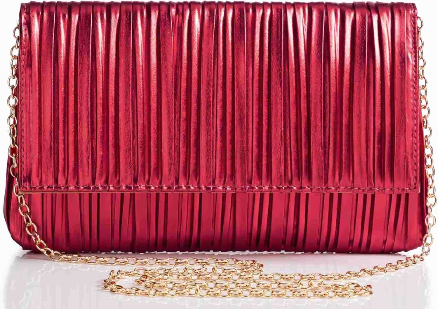Clutch Purses for Women Evening Bag Pleated Flap Clutch for Formal Party Cocktail Prom Wedding Handbags Z25909