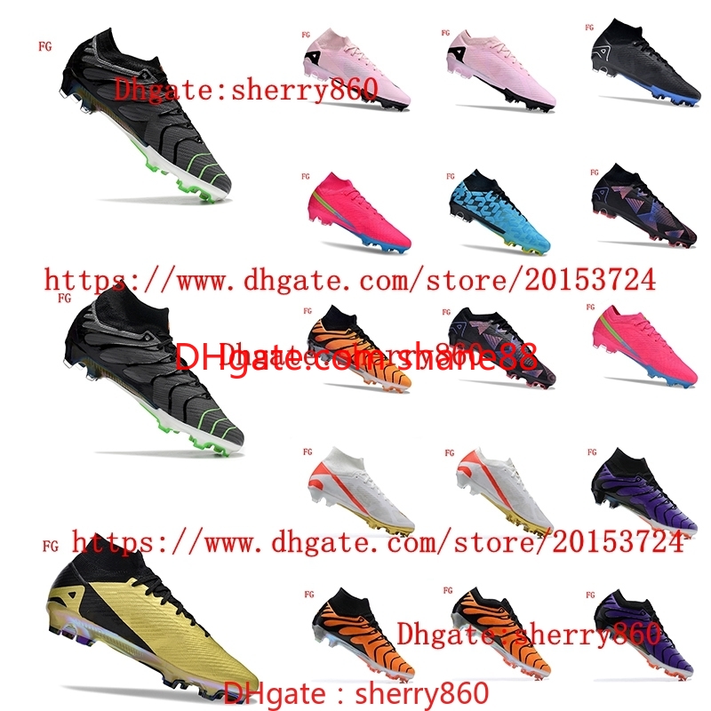 Knit Soccer shoes IX Elite FG Cleats Football Boots Mens Botas De Futbol Breathable Plating Sole new