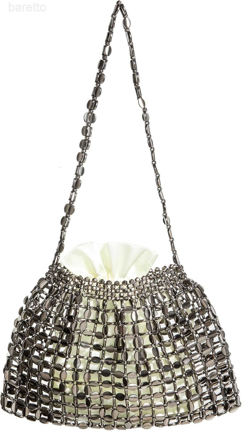 Bead Sequin Shoulder Bag Acrylic Beaded Fashion Purse with Lining Elegant SingleStrap Bag for Evening Z250909