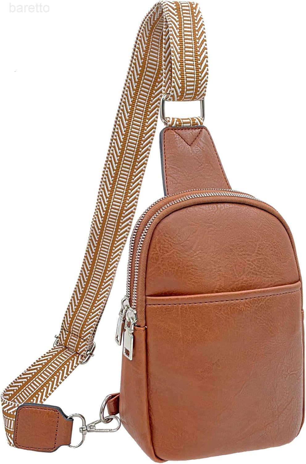Sling Bag for Women Vegan Leather Crossbody Fanny Packs Chest Bags With Guitar Strap Z250909