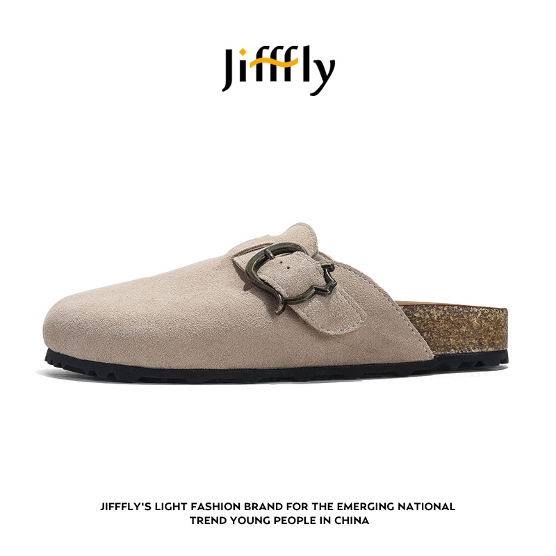 Jifffly free shipping designer shoes New autumn and winter clothing for women wearing thick soled outdoor slippers