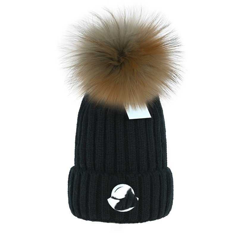 Knitted Hat Winter Fashion Versatile Casual Warm Hat Mink Woolen Hat Thickened Outdoor Warm Hat L250908 1LF2K