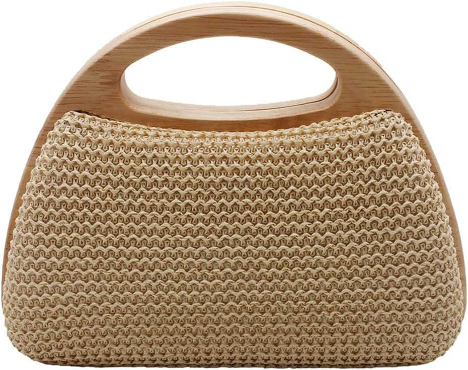 CluTCh Handbags Women Beach Crossbody Handwoven Summer Purse Wallet Top handle Evening Bag for Wedding Party Z25909