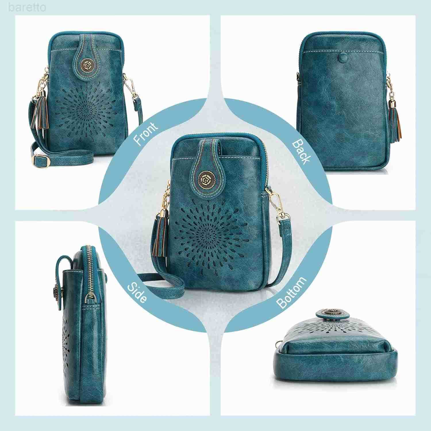 Small Crossbody Bags for Women Lightweight Vegan Leather Cell Phone Purse Cute Purses with Tassels Z250910