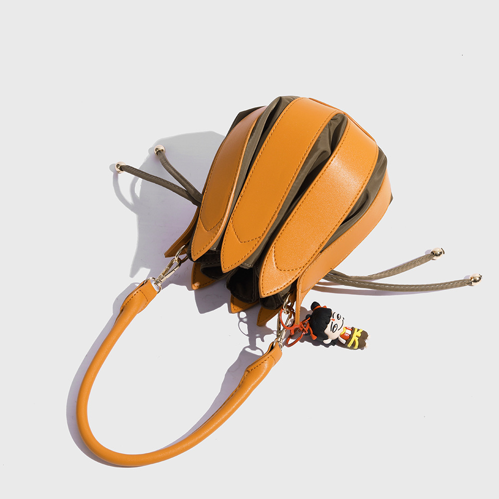 New Cross border Nezha Lotus Bag Luxury leisure Bag Pumpkin Bag Color blocked Handbag Designer Bag Crossbody Bag Shoulder Bag