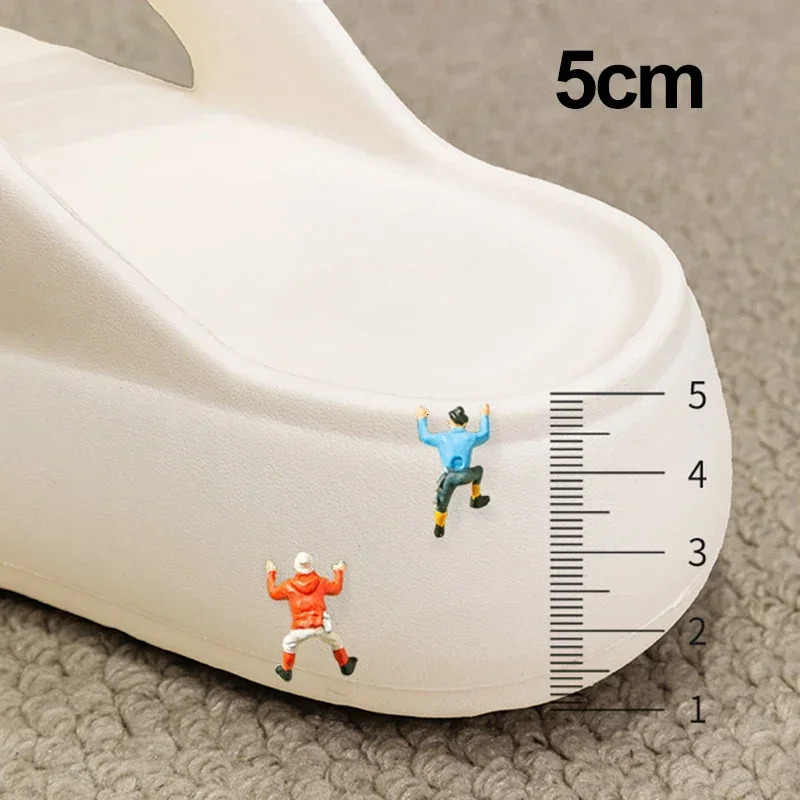 Summer Thick Bottom EVA Flip Flops for Women Non Slip Platform Sandals Woman Fashion Clip Toe Outdoor Slippers Soft Beach Slides 250909