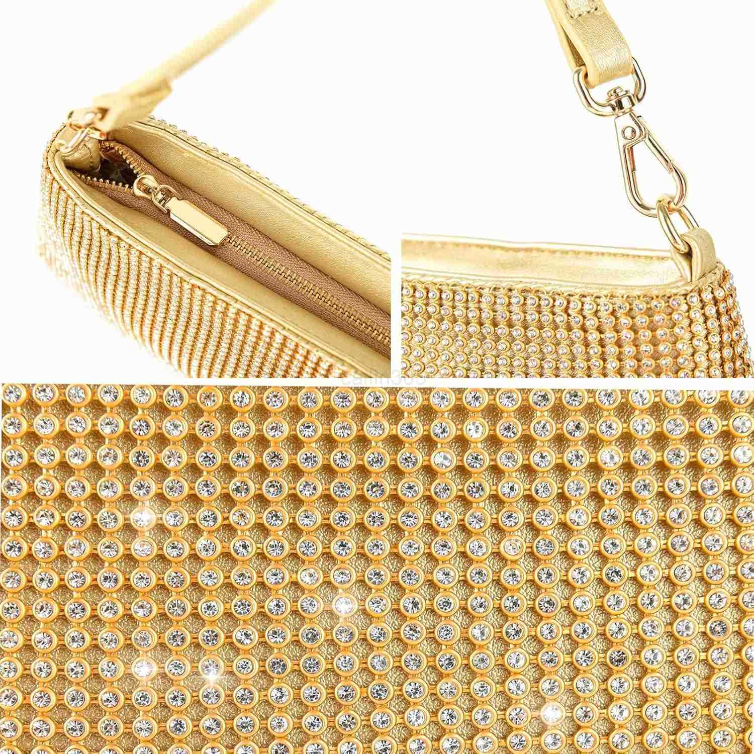 Bling Evening Clutch Bag for Women Lady Girl Bride Rhinestone Purse For Prom Cocktail Party Wedding Engagement Z25909